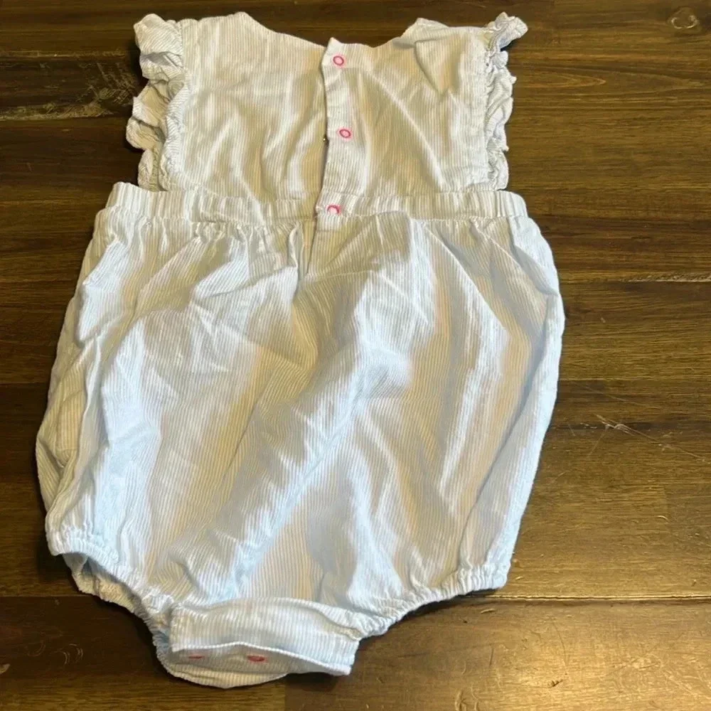 EGG by Susan Lozar Bundle Romper Jumpsuit Animal Print Doe Deer 12 18 Months